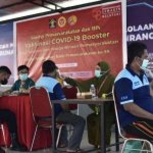 97 Warga Binaan Rutan Pinrang Terima Vaksin Booster