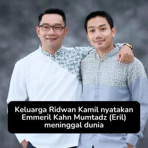 Putra Ridwan Kamil Meninggal, Taufan Pawe Sampaikan Duka Cita