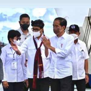 Presiden Jokowi Resmikan KMP Sultan Murhum II Produksi PT IKI