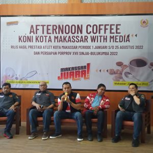 Afternoon Coffe with Media, Koni Makassar Bahas Prestasi Atlet