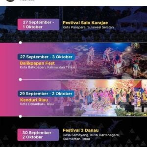Kemenparekraf RI Umumkan Jadwal Event Nasional Festival Salo’ Karajae 2022