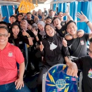 Sekwan DPRD Makassar Hadiri Pelepasan Kontingen Cabor Karate Makassar di Porprov Sulsel XVII