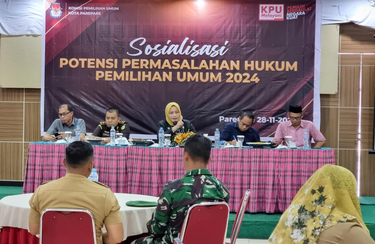 KPU Parepare Sosialisasi Antisipasi Permasalahan Hukum Pemilu 2024