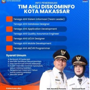 Diskominfo Makassar Buka Lowongan Kerja, Daftar Segera