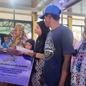 Lazis Assalam Salurkan Bantuan Sembako Serta Uang Tunai ke Warga Parepare Terdampak Bencana