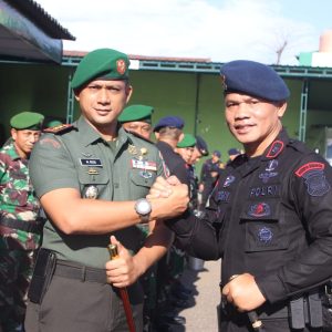 Antisipasi Cuaca Ekstrem, Brimob Dan Kodim 1407 Bone Gelar Apel Sinergitas TNI-Polri di Makodim Bone