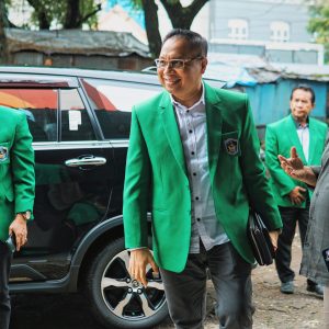 Jalin Kerja Sama, Direktur PPs UMI Silaturahmi ke Harian Rakyat Sulsel