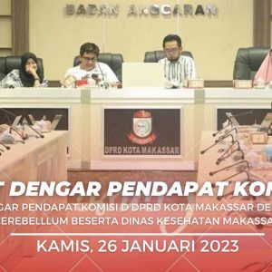 Rapat dengar Pendapat komisi D DPRD kota Makassar dengan Klinik Cerebelllum beserta Dinas Kesehatan Makassar