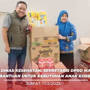 Melalui Dinas Kesehatan, Sekretaris DPRD Makassar Salurkan Bantuan Untuk Kebutuhan Anak Korban Banjir