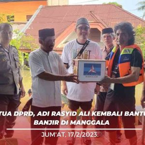 Adi Rasyid Ali Kembali Bantu Korban Banjir di Manggala