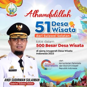 51 Desa Wisata Sulsel Masuk 500 Besar Anugerah Desa Wisata Indonesia Kemenparekraf