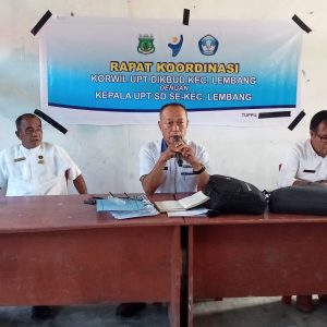 Korwil Dikbud Pinrang Gelar Rakor Bersama Kepala UPT SDN se-Kecamatan Lembang