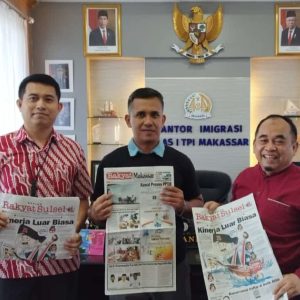 Direktur Harian Rakyat Sulsel Sambangi Imigrasi Kelas I TPI Makassar, Bahas MoU