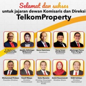 Dinilai Sukses Pimpin TelkomProperty, Mohammad Firdaus Kembali Terpilih Sebagai President Director