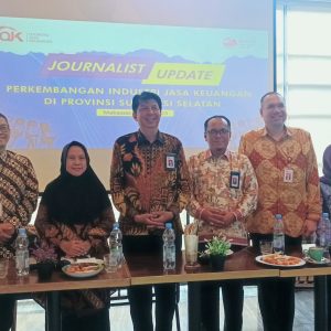 Jurnalis Update OJK, Industri Jasa Keuangan Tumbuh Positif