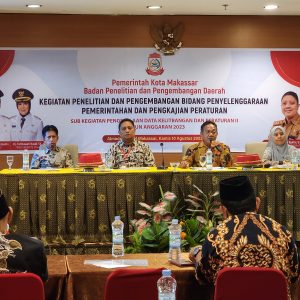 Gelar Diskusi Soal Kelitbangan dan Peraturan II 2023, Kepala Balitbangda Makassar Pesan Ini ke Peserta