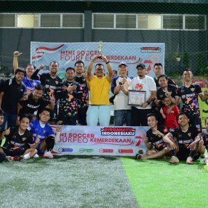 Trophy Mini Soccer FourFeo Kemerdekaan Jadi Kado Spesial BRI Pangkep di HUT Proklamasi