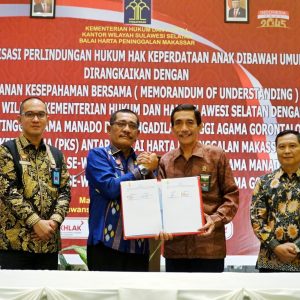 Kanwil Kemenkumham Sulsel Jalin Kerjasama dengan Pengadilan Tinggi Agama Manado dan Gorontalo