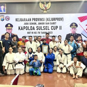 Boyong 27 Emas, Pangkep Juara Umum di Kejurprov Judo Kapolda Sulsel Cup II
