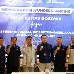 Perkuat Kemitraan, Unibos Teken MoU dengan Tiga Lembaga Besar di Indonesia