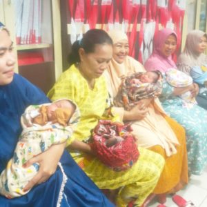 Delapan Bayi Lahir di Pinrang Saat Pengibaran Bendera HUT RI ke-78