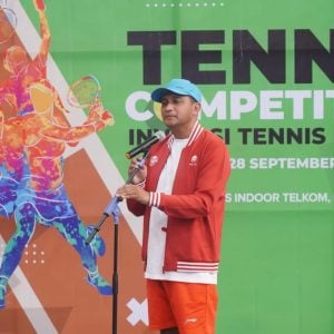 Dibuka Wamenkumham, Kakanwil Kemenkumham Sulsel Hadiri Tennis Competition