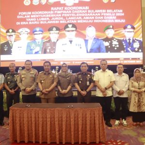Sukseskan Pemilu 2024, Pj Bupati Takalar Hadiri Rakor Bersama Forkopimda se-Sulawesi Selatan