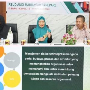 Direktur RSUD Andi Makkasau Pemkot Parepare Buka Kegiatan In House Training Manajemen Resiko