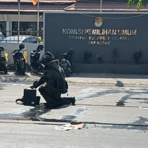 Polisi Ledakan Bom Depan Kantor KPU Sulsel, Ternyata ….