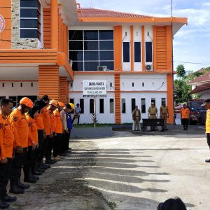 BPBD Sulbar Simulasi Tanggap Bencana Gempa Bumi di Kompleks Kantor Gubernur