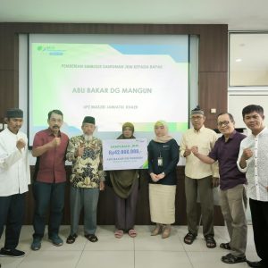 Sosialisasi Program dan Penyerahan Bantuan JKM Kepada UPZ Masjid di Kota Makassar