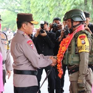 Polda Sulsel Gelar Upacara kenaikan Pangkat 1,551 Personel Dan Penyambutan Personil Brimob BKO Papua