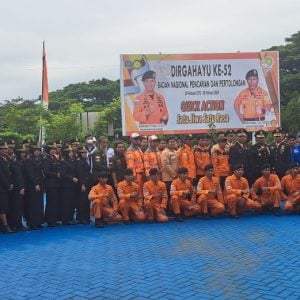 Basarnas Rayakan HUT Ke 52 dengan Upacara dan Pembacaan Ikrar Kesetiaan