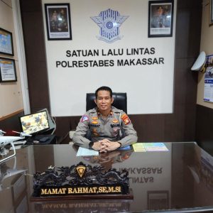 Kompol Mamat Rahmat Resmi Gantikan AKBP Amin Toha Pimpin Kasat Lantas Polrestabes Makassar