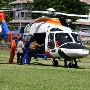 Gunakan Helikopter, Prof Zudan Tinjau Titik Lokasi yang akan Dikunjungi Presiden RI Jokowi