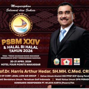 Prof Harris Arthur Hedar SH.MH.CREL Harap PSBM ke XXIV 2024 Berjalan Lancar dan Sukses