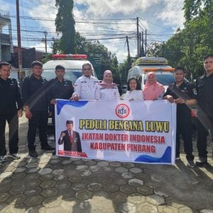 Peduli Korban Bencana Banjir dan Longsor, Dinas Kesehatan Bersama IDI Kirim Bantuan ke Kabupaten Luwu