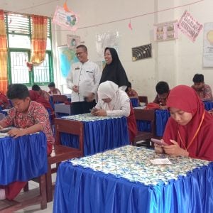 Puluhan Peserta Didik SDN 47 Parepare Gelar UAS Berbasis Digital