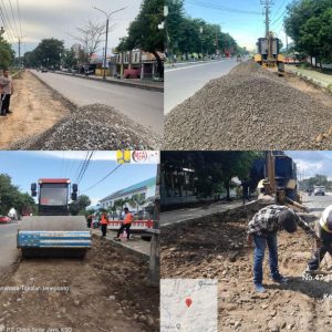 Jelang MTQ Ke XXXIII, Pj Bupati Takalar Pantau Pengaspalan Bahu Jalan Poros Takalar