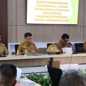 Pj Bupati Pinrang Pimpin Rakor Rencana Pelaksanaan Pemilukada 2024