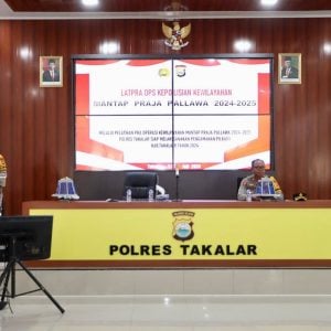Jelang Pilkada Serentak, Polres Takalar Gelar Lat Pra Ops Mantap Praja Pallawa 2024-2025