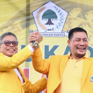Partai Golkar Sidrap Gelar Pertemuan Kader, Taufan Pawe Perkenalkan H Mashur Sebagai Bakal Calon Bupati