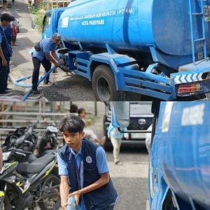 Responsif, PAM Tirta Karajae Temukan Botol Plastik Penyebab Macetnya Air Bersih di Kampung Mandar