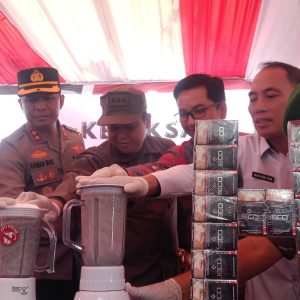 Hadiri Pemusnahan Barang Bukti Narkotika, Sekda Parepare Apresiasi Kinerja Kejari dan Kepolisian