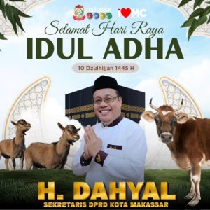 Sekretariat DPRD Makassar Ucapkan Selamat Hari Raya Idul Adha 1445 H