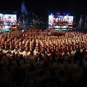 F8 2024 Bertajuk The Unity, Tampilkan Tari Nusantara oleh 400 Siswa se-SMP Makassar