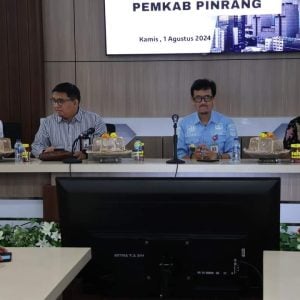 Sekda A.Calo Kerrang Pimpin Rakor Monitoring Center for Prevention KPK RI