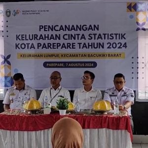 BPS dan Pemkot Parepare Luncurkan Program Cinta Statistik di Kelurahan Lumpue