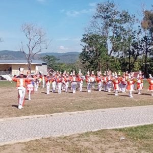 Tampil Memukau, Drumband Cinta Nada UPTD SDN 47 Parepare Bius Penonton