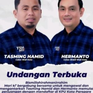 Pasangan TSM MO Ajak Warga Parepare Ikut Serta dalam Pendaftaran di KPU